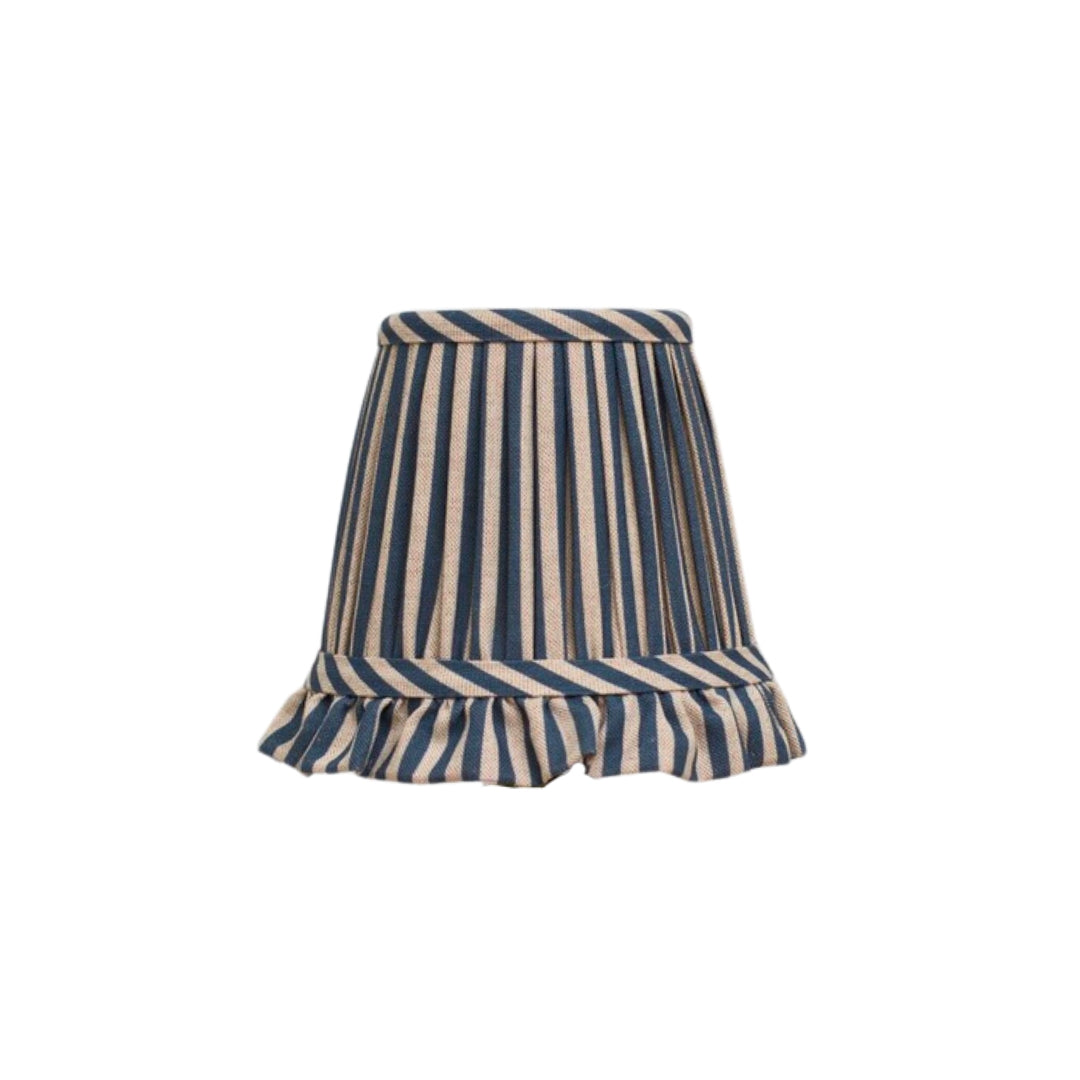 The Fine Stripe in Delphinium Wall Light Lampshade