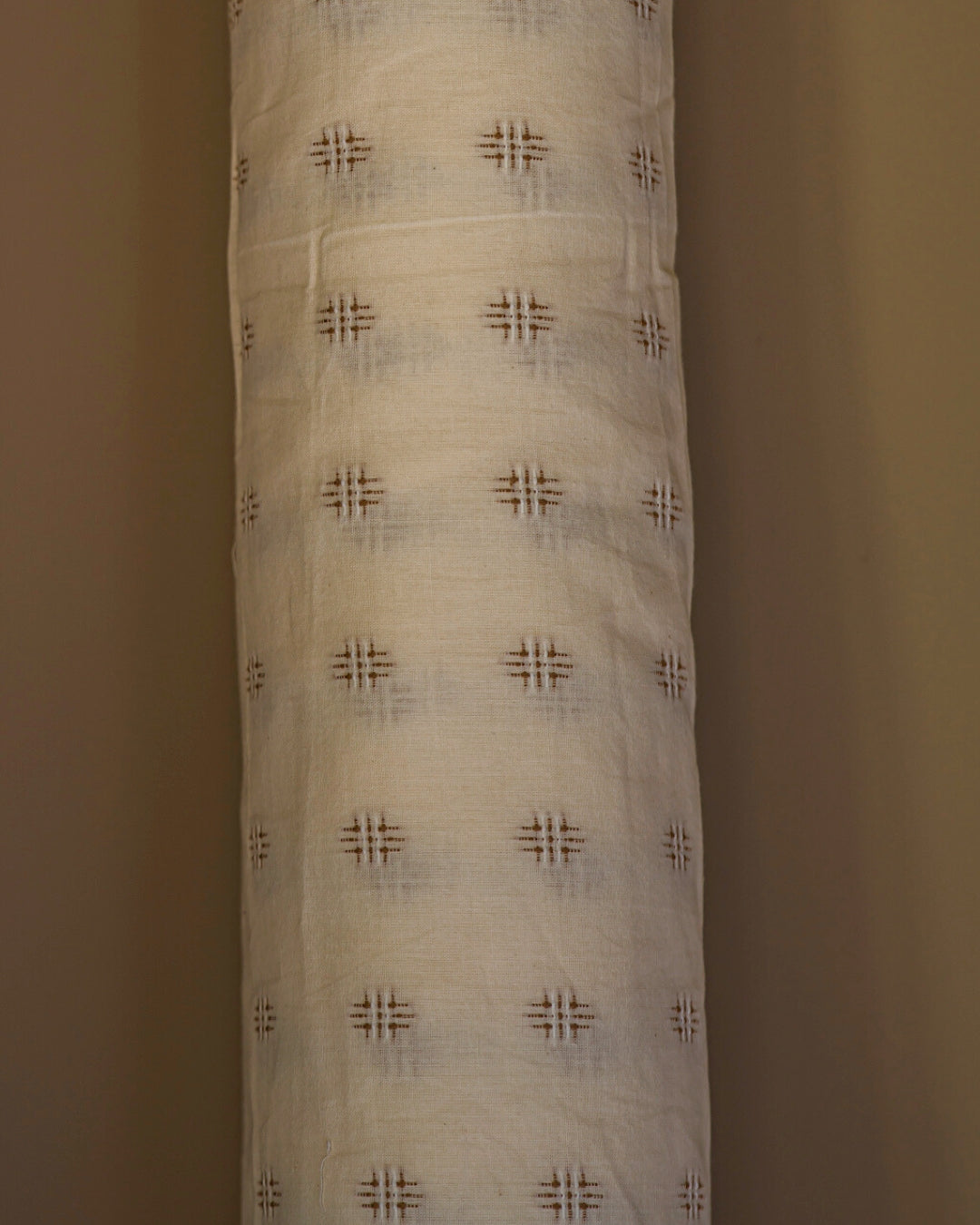 The Embroidered Cotton in Chestnut