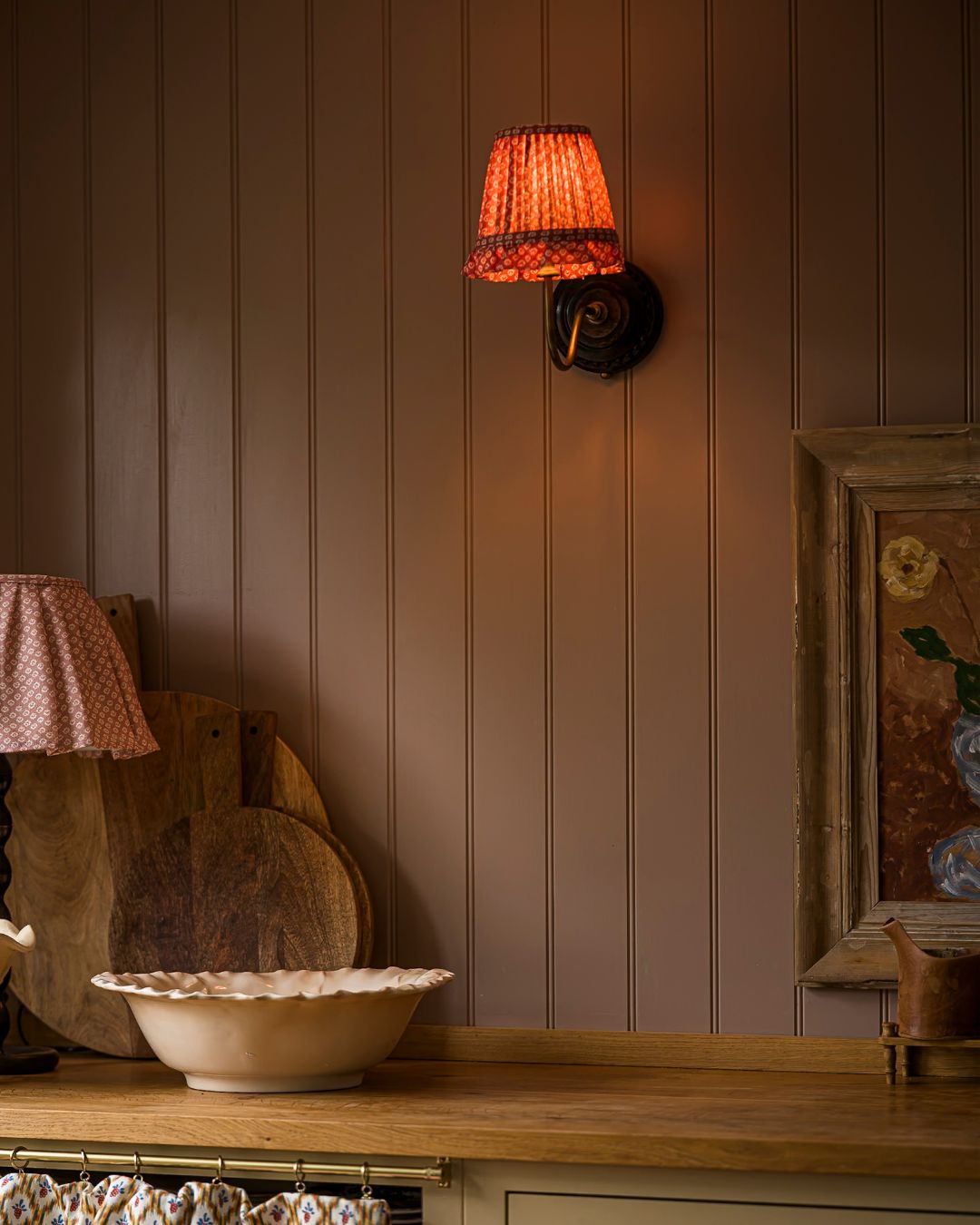 Florina in Cherry Wall Light Lampshade