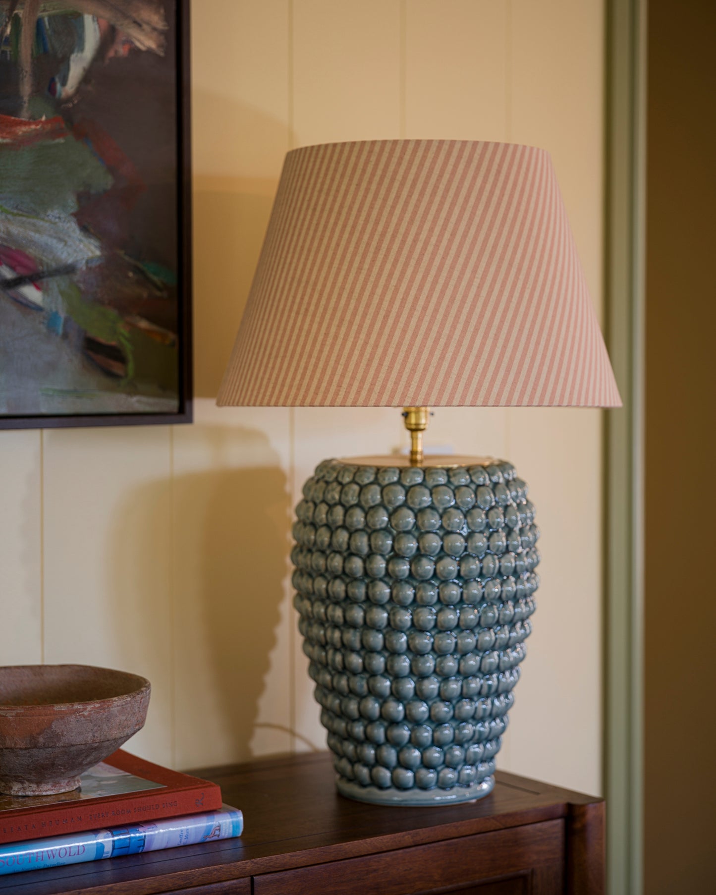 Luxury lampshade in old rose lifestyle