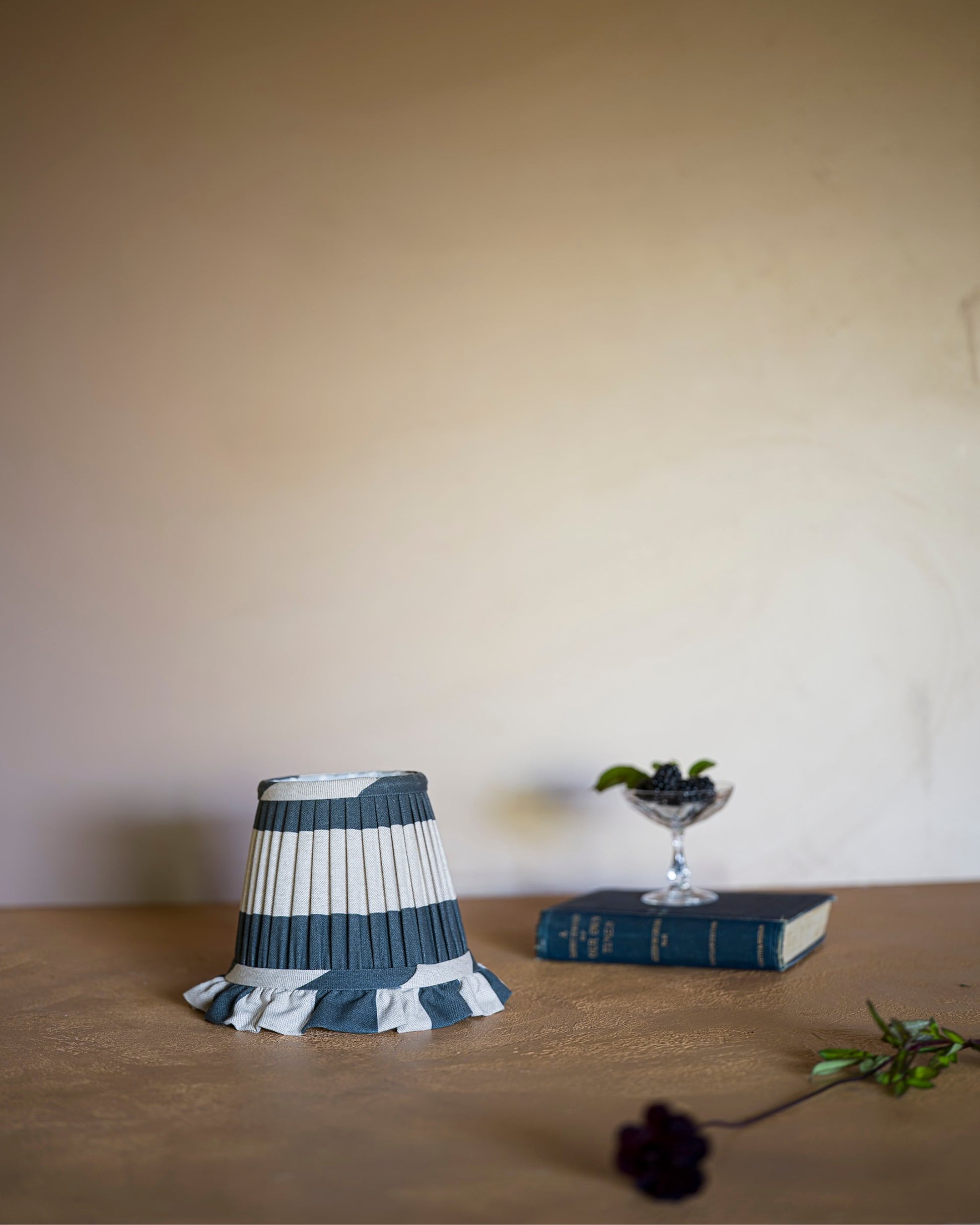 Luxury wall light lampshade in blackberry