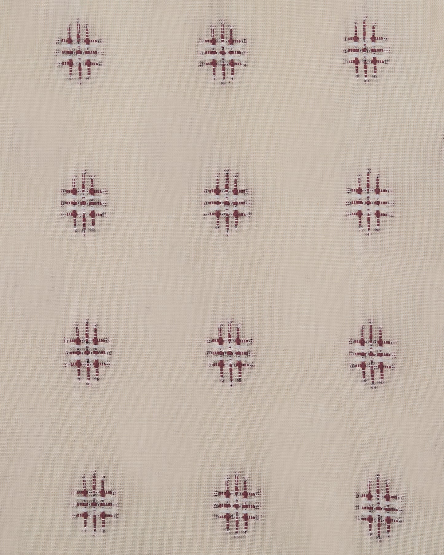 The Embroidered Cotton in Damson