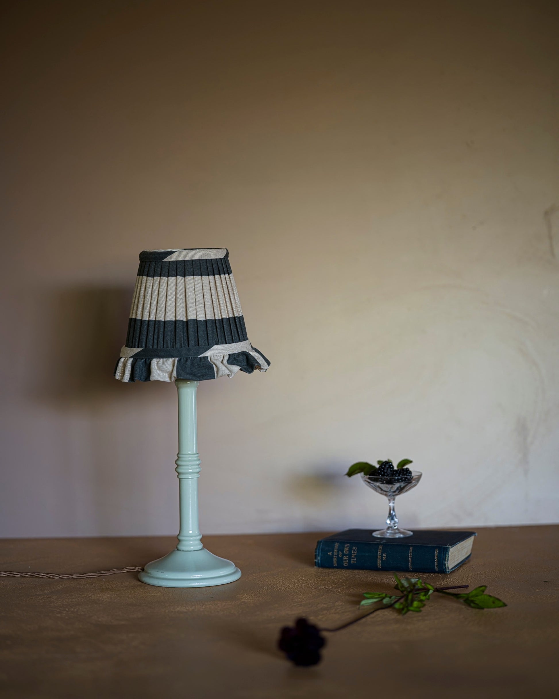 Wall light lampshade in blackberry