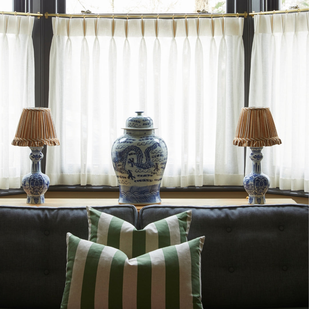 Striped Ochre Lampshade