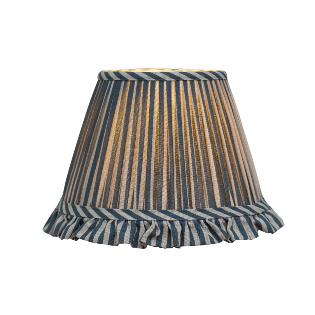 Striped Cobalt Blue Lampshade