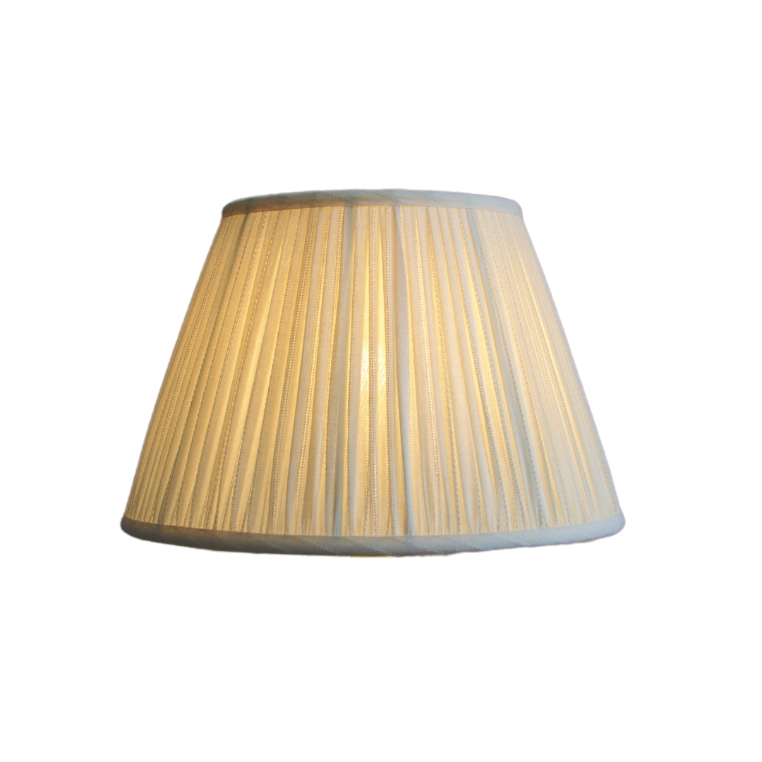 Cream Embroidered Stripe Lampshade without frill