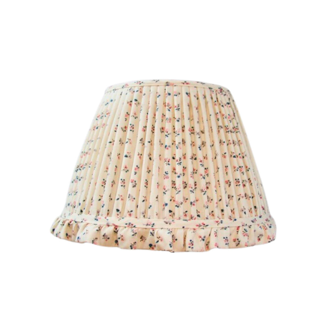 Bespoke lampshade with floral pattern