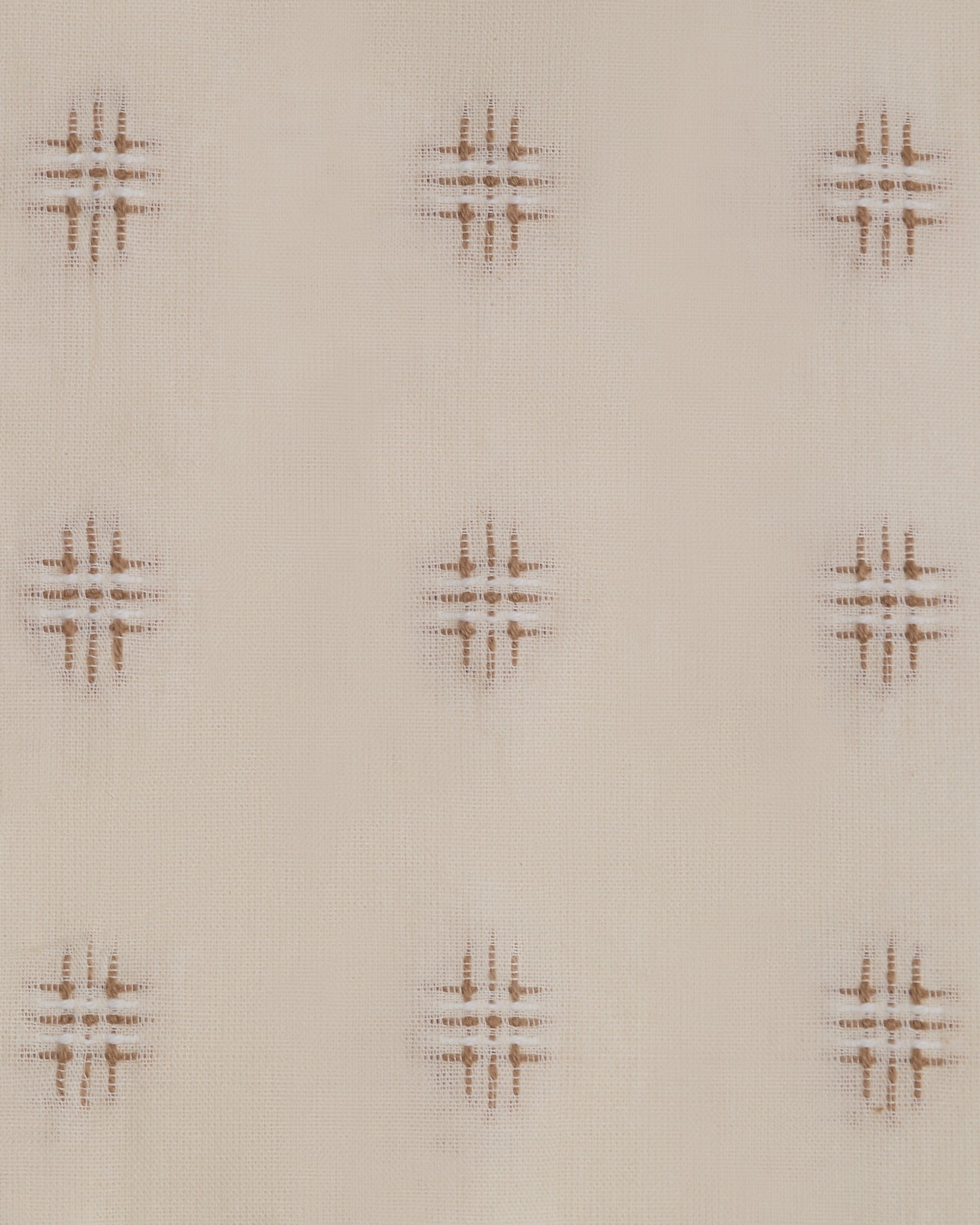 The Embroidered Cotton in Chestnut