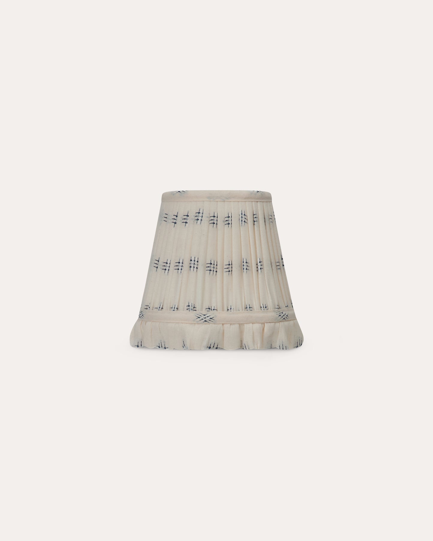 The Embroidered Cotton in Cornflower Wall Light Lampshade