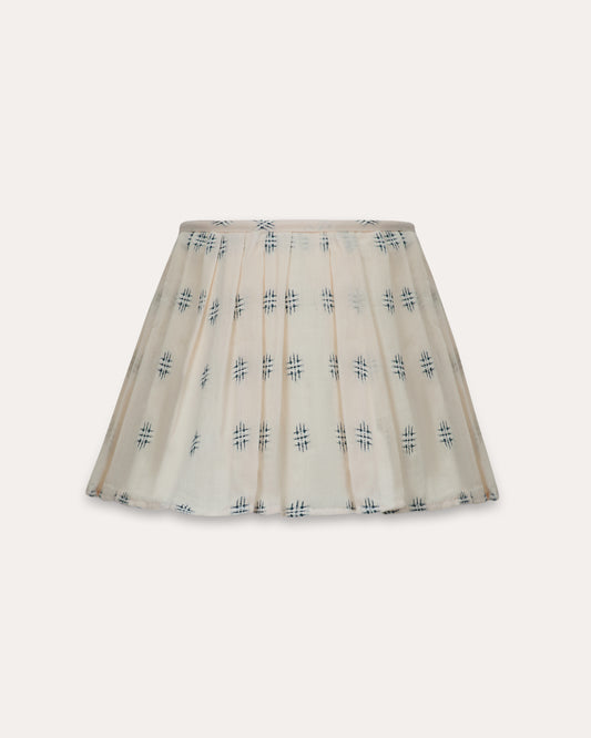 The Embroidered Loose Pleat in Delphinium