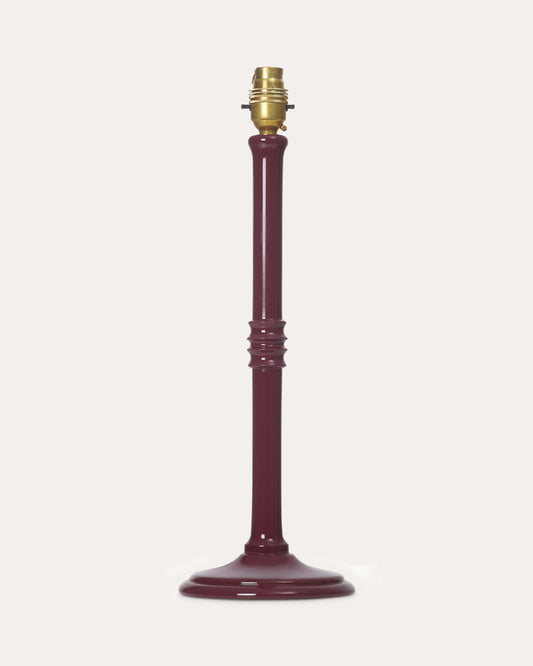The Lacquered Lampstand in Damson