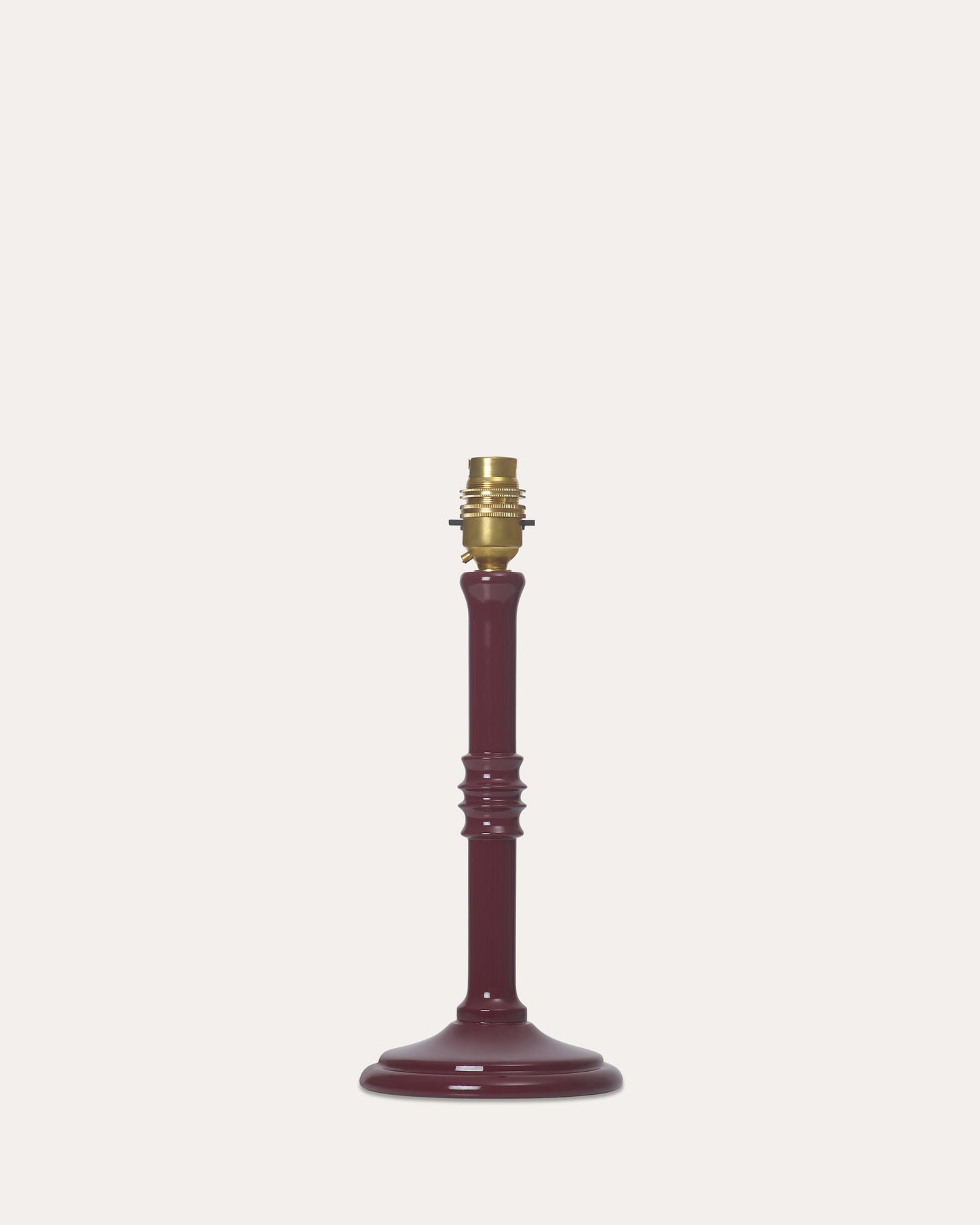 The Small Lacquered Lampstand in Damson