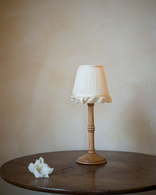 The Silk Frill in Iris Wall Light Lampshade