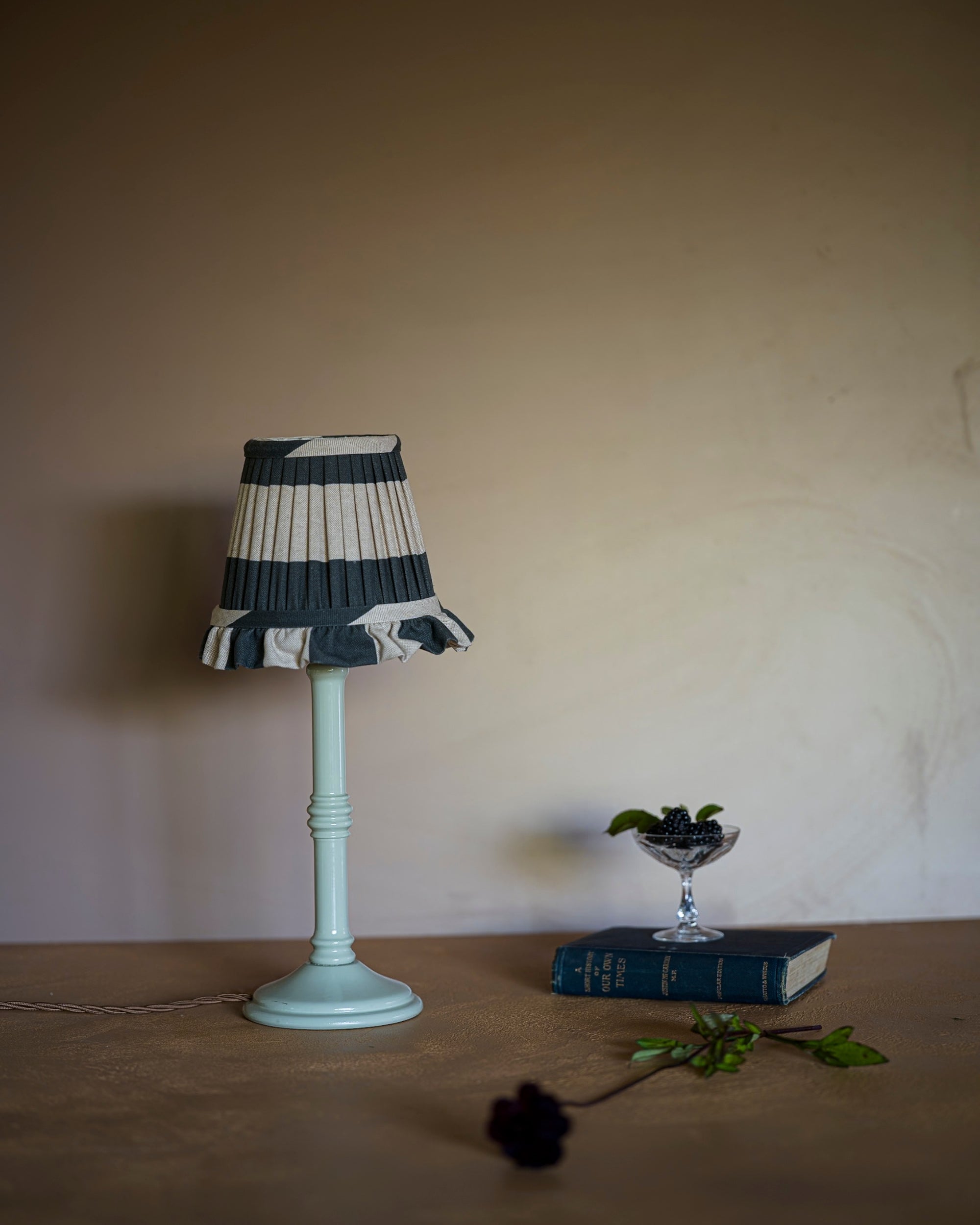 Wall light lampshade in blackberry